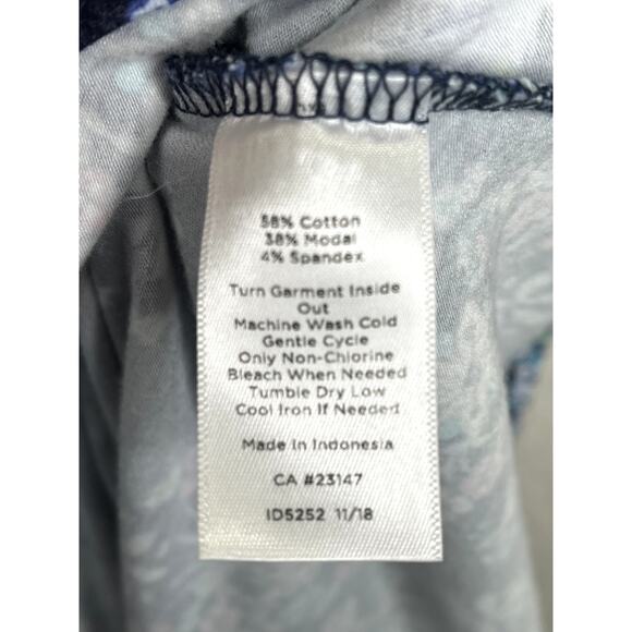 Talbots Knit Jersey Maxi dress in blue floral, size S - Picture 4 of 7